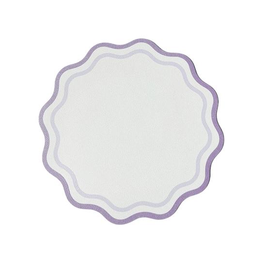 Салфетка из искусственной кожи с фестончатым краем, термостойкая, нескользящая, с теплоизоляцией, водонепроницаемая, для защиты и украшения обеденного стола, подставка, кухонные принадлежности