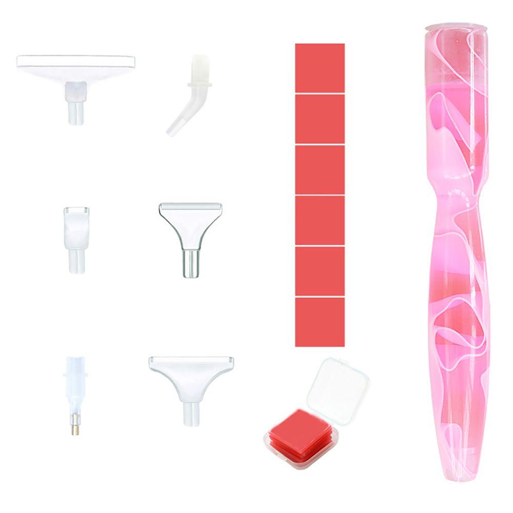 Ручка для точечной вышивки крестом, ручка для рисования алмазной мозаикой из смолы, ручка из смолы, сменные головки для ручки из сплава