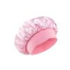 Pure Silk Satin Sleep Bonnet - Wide Band Hair Protection for Curly/Natural Hair, Mulberry Silk Cap for Night&Shower Use (Unisex)