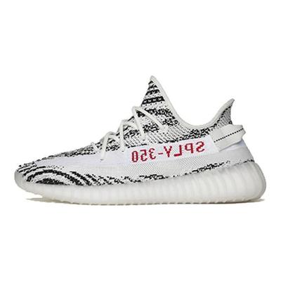 Оригинальные Yeezy Boost 350 V2 Тканевые Белые Зебра Низкие Повседневные Кроссовки Унисекс Кроссовки Черные Красные CP9654-2018