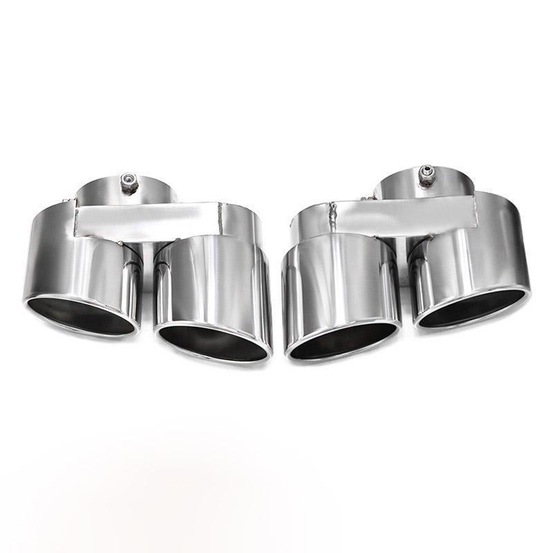 Stainless Steel Quad Exhaust Tip for BMW X5/X6 Tailpipe Muffler Modification