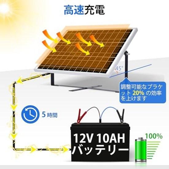 ECO-WORTHY Монокристаллическая солнечная панель 25 Вт 12 В + Контроллер заряда SAE Регулируемый монтажный кронштейн Кабель PWM Коэффициент преобразования заряда 21.5 Ультра