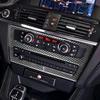 Карбоновый салон автомобиля центр управления CD панель рамка крышка наклейка отделка для BMW F25 X3 2011-2017 F26 X4 2014-2017