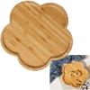 Bamboo Tray Irregular Flower Pots Serving Dish Tray Charcuterie Food Items Storage Plate Coffee Platters Cheezeits