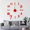 Creative Luminous DIY Wall Clock - Silent, Punch-Free Decorative Clock for Bedroom