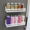 Магнитная полка для холодильника без сверления, боковое хранение, кухонные специи, многофункциональный боковой вешалка для специй