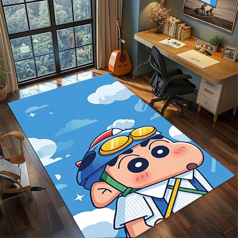 Crayon Shin-chan Decor Rug Large Area Non Slip Washable Carpet Bedroom Gamer Room Mat