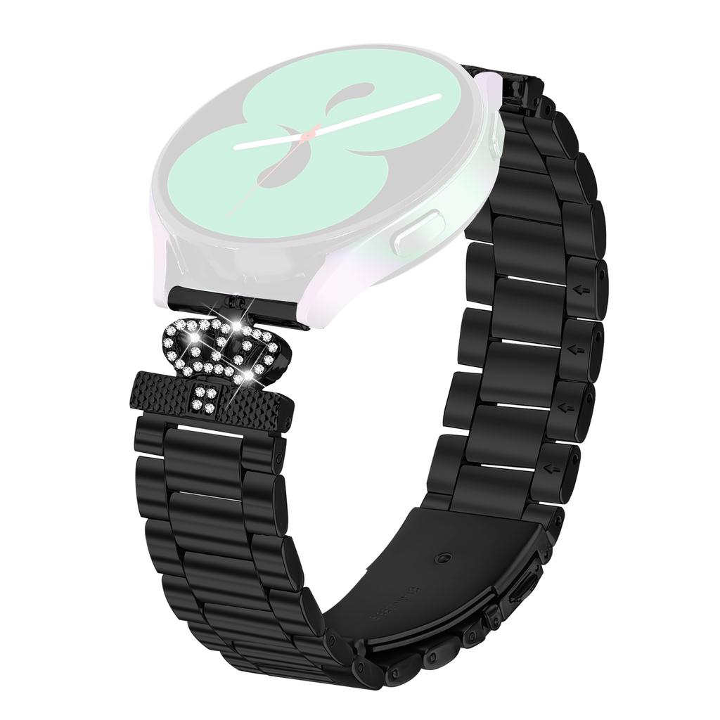 For Huami Amazfit GTS Strap Stainless Steel Crown Shape Rhinestone Decor Watch Band