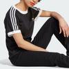 Adidas Женская футболка с короткими рукавами и тремя полосками в виде трилистника Originals, черные IK4051