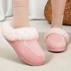 Тапочки женские новые зимние пушистые тапочки женские теплые и удобные домашние с начесом утолщенные хлопковые тапочки