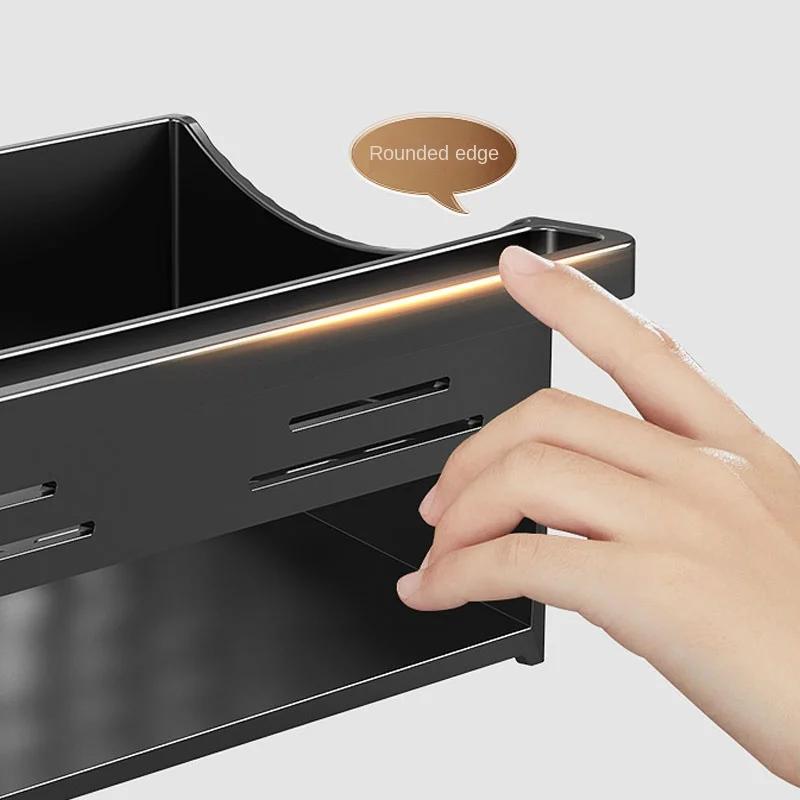 Полка для кухонной раковины с самоосушающимся поддоном, органайзер для губки, тряпки для ванной комнаты, держатель для косметического моющего средства для лица, полка для домашнего хранения