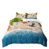 Beach Starfish Quilt Cover Three-Piece Digital Printing Pillowcase Bedding