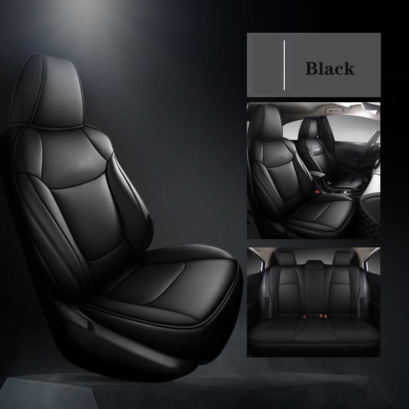 Индивидуальные чехлы на сиденья автомобиля для Toyota Corolla 2019-2025 Водонепроницаемые кожаные подушки Аксессуары для защиты автомобиля Полный комплект