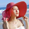 Wide Large Brim Summer Beach Sun Straw Beach Derby Hat Cap