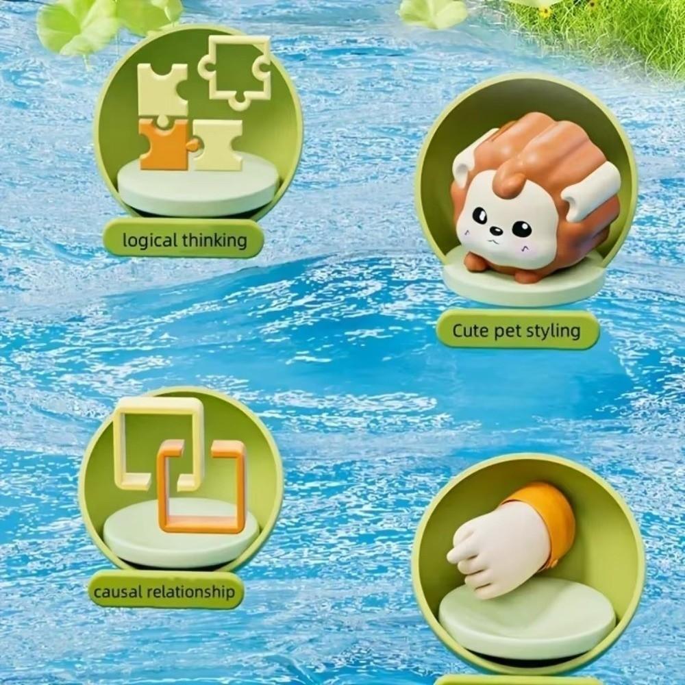 Random Color Pop Up Animals Toy Colorful Buttons Early Education Cognitive Training Toy Interactive Learning Play Educational