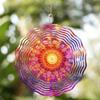 10-дюймовый красочный металлический ветряной спиннер, уличный декор с вращающимся на 360 градусов крючком для сада, балкона, газона, всесезонное подвесное украшение