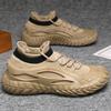Men's Shoes Spring and Summer Fly-woven Breathable Running Shoes Outdoor Daily Thick-soled Lightweight Sports Shoes