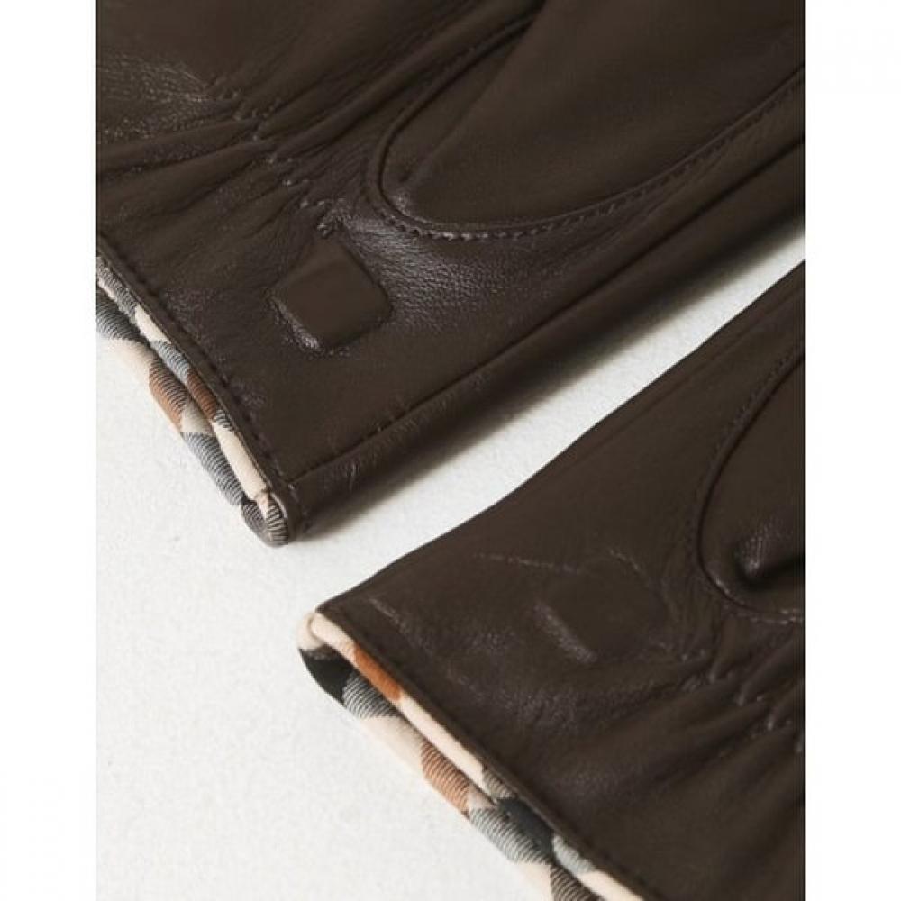DakS Women S gloveS Brown Dd Solid Lamb Leather Dcgv6f301w3