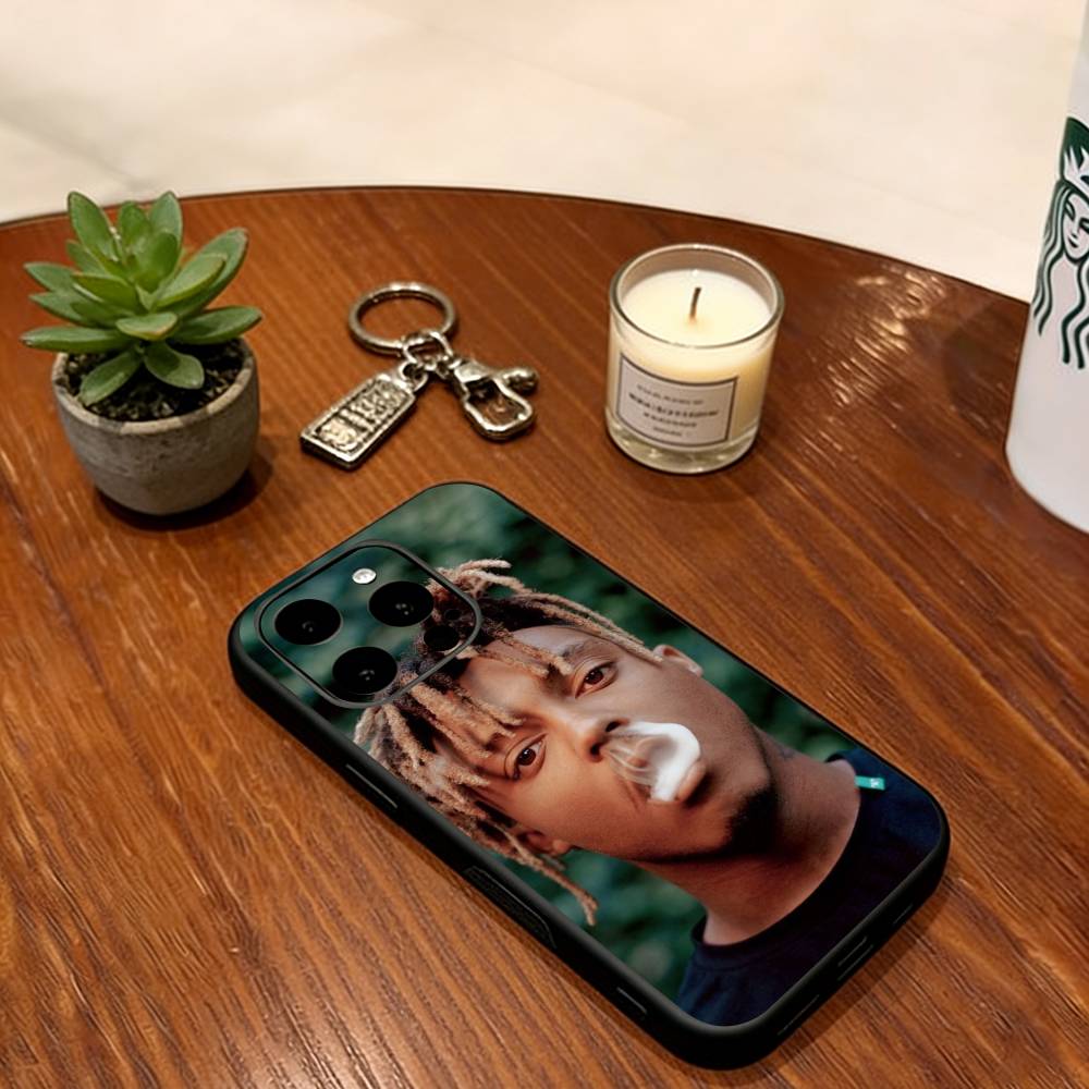 Чехол для телефона Juice Wrld 999 для iPhone 17,16,15,14,13,12,11 Plus,Pro Max,XS, Мягкий силиконовый черный чехол