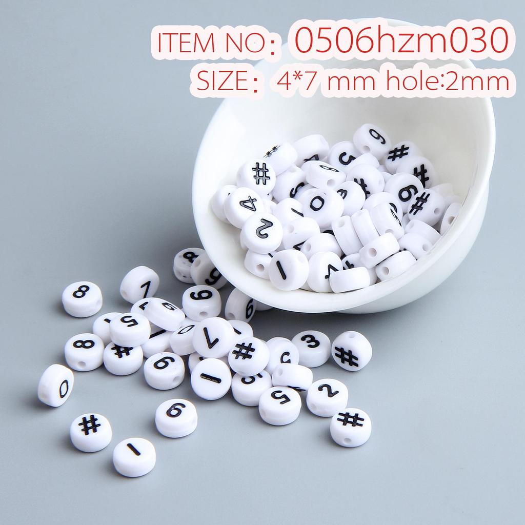 10g Pack of Flat Acrylic Alphabet Beads for DIY Children's Beading and Jewelry Keychain Accessories