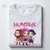 Kpop футболка Охотник на демонов от 4 до 14 лет Детская футболка Huntrix с круглым вырезом Футболки с коротким рукавом для мальчиков и девочек