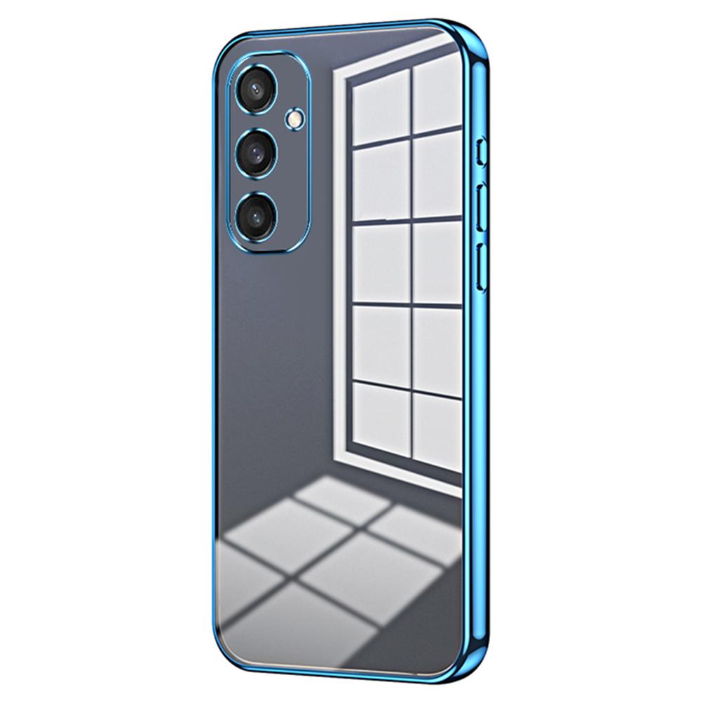 Чехол для Samsung Galaxy S25 с гальваническим покрытием и мягкой ТПУ крышкой