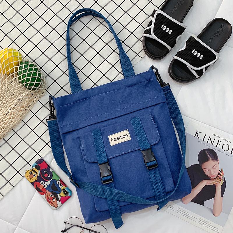 Модная стильная сумка через плечо большой емкости Harajuku Mori Canvas Bag женская повседневная простая универсальная сумка-мессенджер