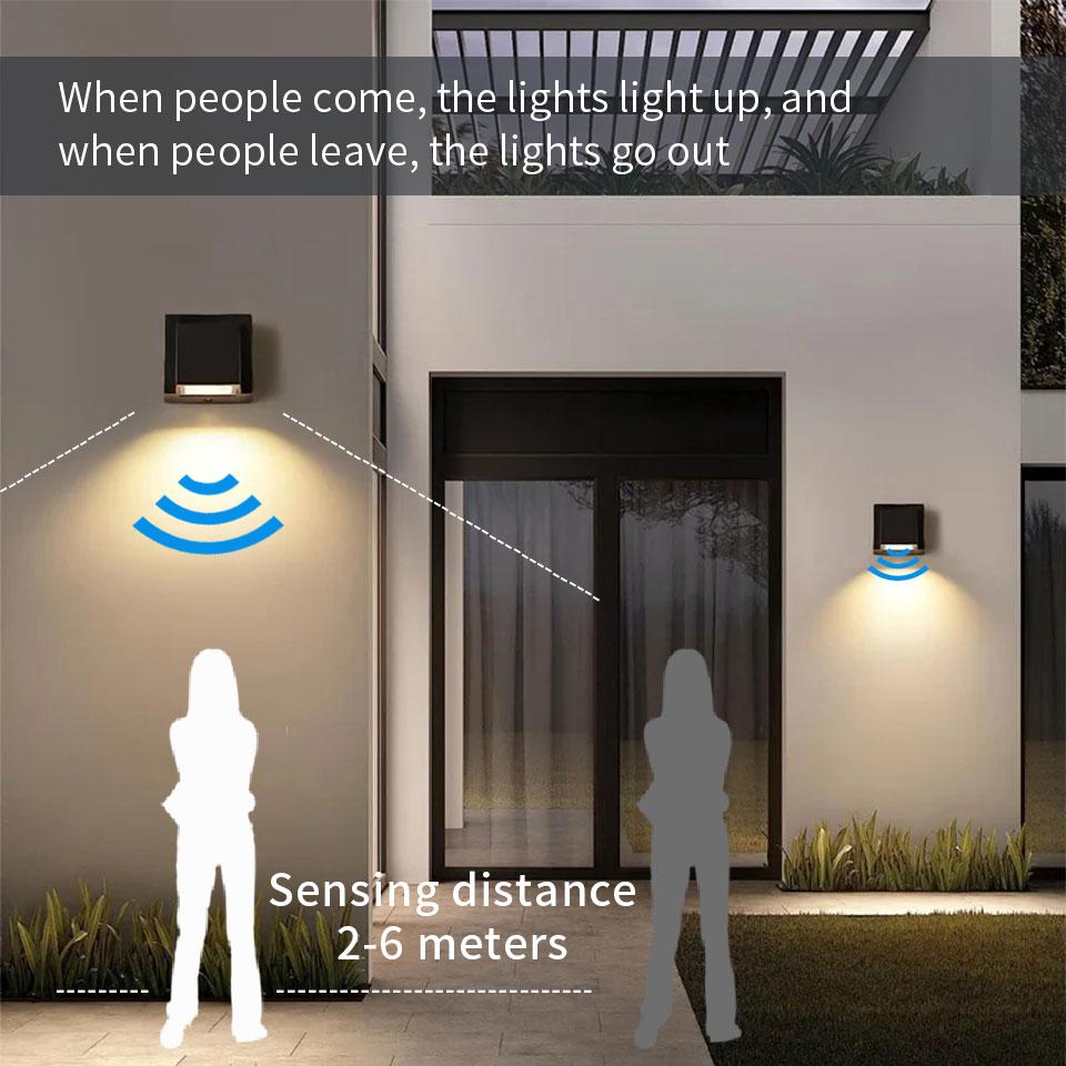 Светодиодный настенный светильник уличный водонепроницаемый IP66 для крыльца, сада, настенный светильник и внутренний декор для спальни, прикроватный светильник