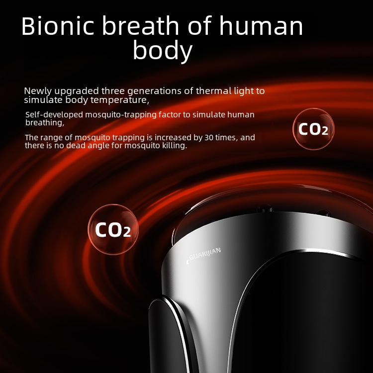 Безопасная и стильная внутренняя лампа от комаров: Электрическая ловушка без излучения, безопасная для детей