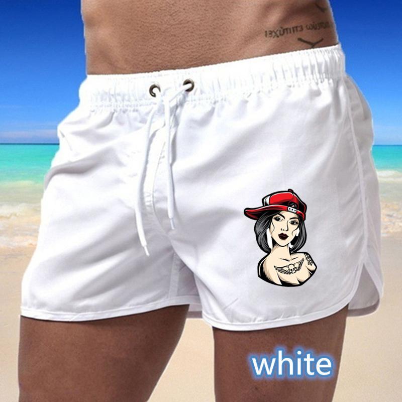 BBK-53 2025 Summer Men's Quick-Drying Swim Trunks Sports Pants Swimwear Beach Shorts Jogging Shorts