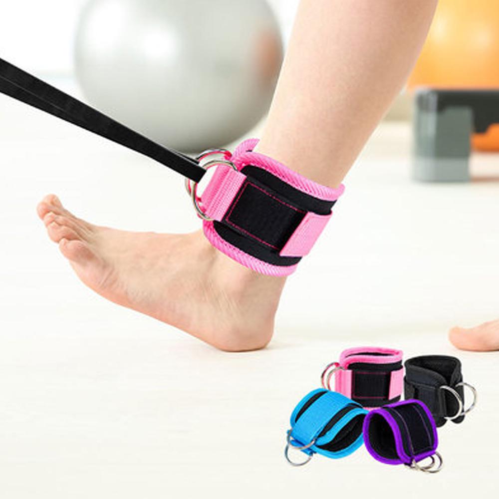 Фитнес-ремешки на лодыжку izable Fit с D-образным кольцом, манжеты для лодыжек, тренировки в тренажерном зале, ягодицы, ноги, сила, спортивная защита для стоп