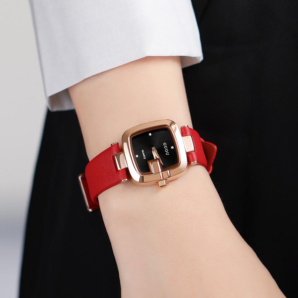 Women's Watch Light Luxury Retro Small Square Watch Women's New Style Simple Temperament Belt Quartz Watch Women