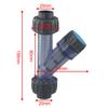 I.D 20~63mm Transparent PVC Y-Type Filter Aquarium Fish Tank Irrigation Filters Garden Water Pipe Filters Joint Fitting