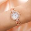 Ladies Quartz Watch With Metal Band And 24hour Dial For Fashion And Daily Wear