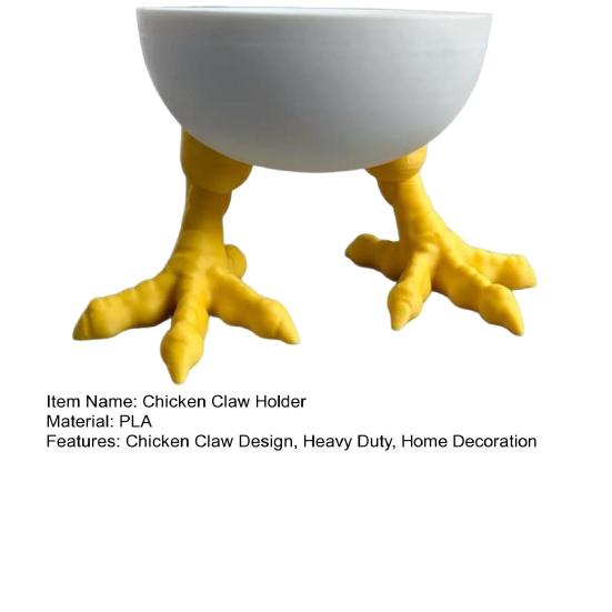 Фарфоровый держатель в виде куриной лапки, 3D-печатная белая статуэтка в виде куриных лапок, скульптура для домашнего офиса, книжной полки, украшения для рабочего стола, орнамент