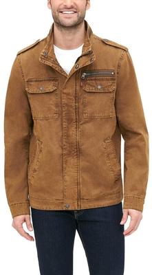 Демисезонная куртка Washed Cotton Military Jacket Worker Brown