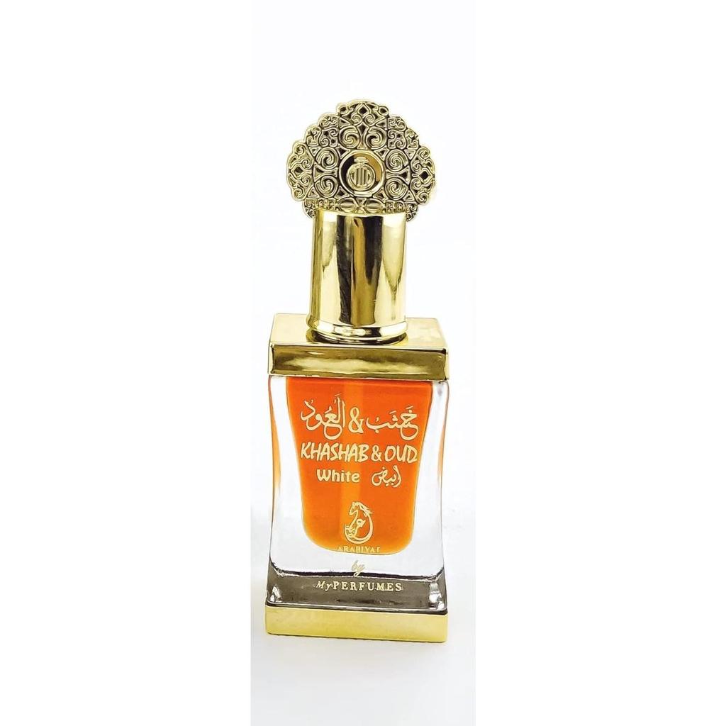 Концентрированное парфюмерное масло Arabiyat Khashab & Oud White | Безалкогольное масло для мужчин и женщин | 12мл