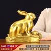 Латунная фигурка Знака Зодиака Кролик Ремесленное изделие Бизнес Офис Гостиная Домашний Декор Дисплей Подарок на открытие