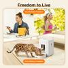Petavista Автоматическая кормушка для кошек Умная WiFi кормушка для домашних животных Диспенсер для сухого корма Автоматическая кормушка для кошек и собак Аксессуары