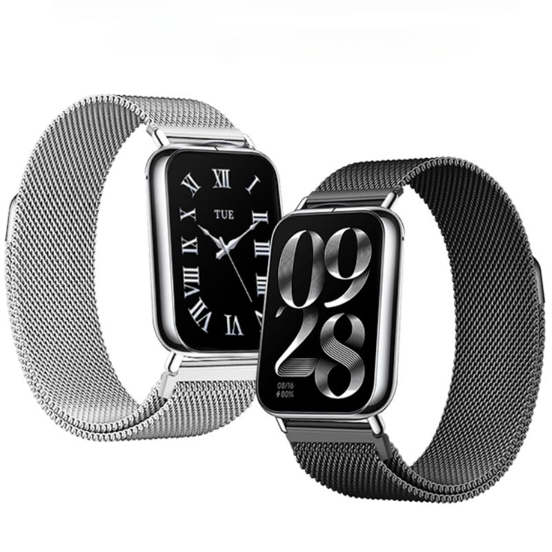 Миланская петля ремешок для Redmi watch 4/Xiaomi Miband 8 pro Smartwatch браслет сменный металлический ремешок аксессуары