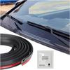Резиновая уплотнительная полоса для лобового стекла автомобиля, 1,7 м / 5,6 фута, автомобильный погодозащитный уплотнитель, водонепроницаемый и звукоизоляционный, обрезаемый, уплотнитель для лобового стекла, окна, двери