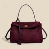 2024 Early Matte Cowhide Rodeo Tote Bag High-end Large-capacity Single-shoulder Portable Leather Women's