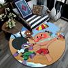 Anpanman Round Area Rug,Carpet Rug for Living Room Bedroom Sofa Playroom Decor,Non-slip Floor Mat
