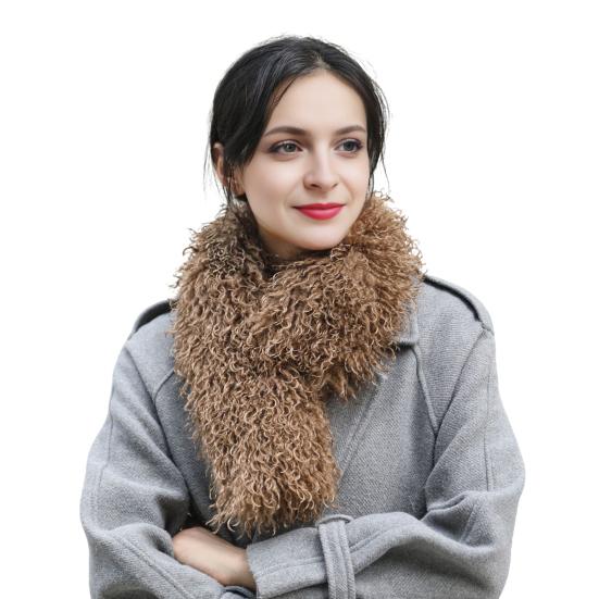 Plush Scarf with Magnetic Design Solid Color Women Thickened Warm Scarf Coat Accessory Daily Commuting Wear