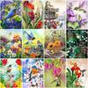 DIY 5D Diamond Painting Brid & Flower Diamond Embroidery Cross Stitch Full Round Drill Animal Mosaic Rhinestones Art Home Decor