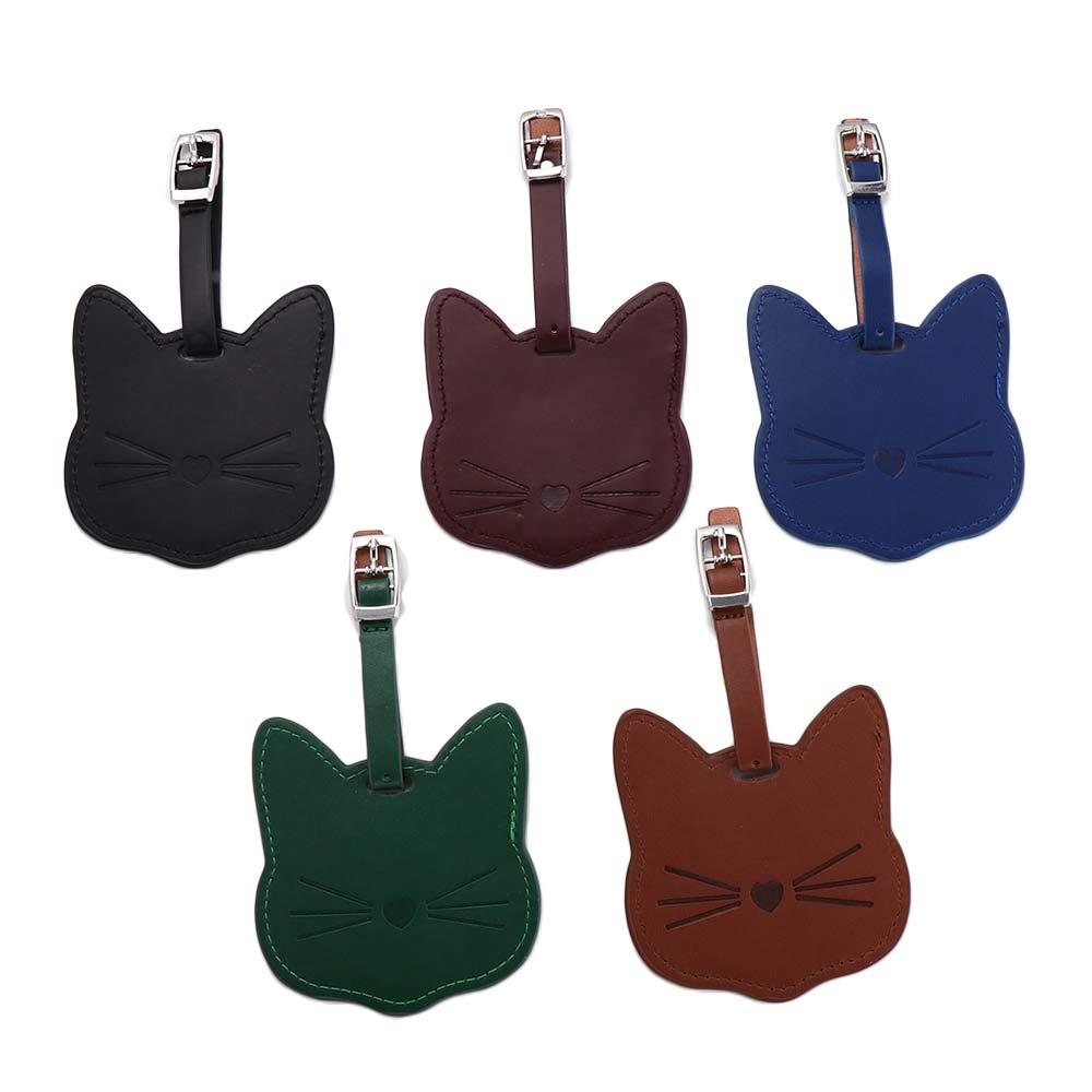 Shape Handbag Label PU Leather Travel Accessories Boarding Pass Luggage Tag Airplane Suitcase Tag