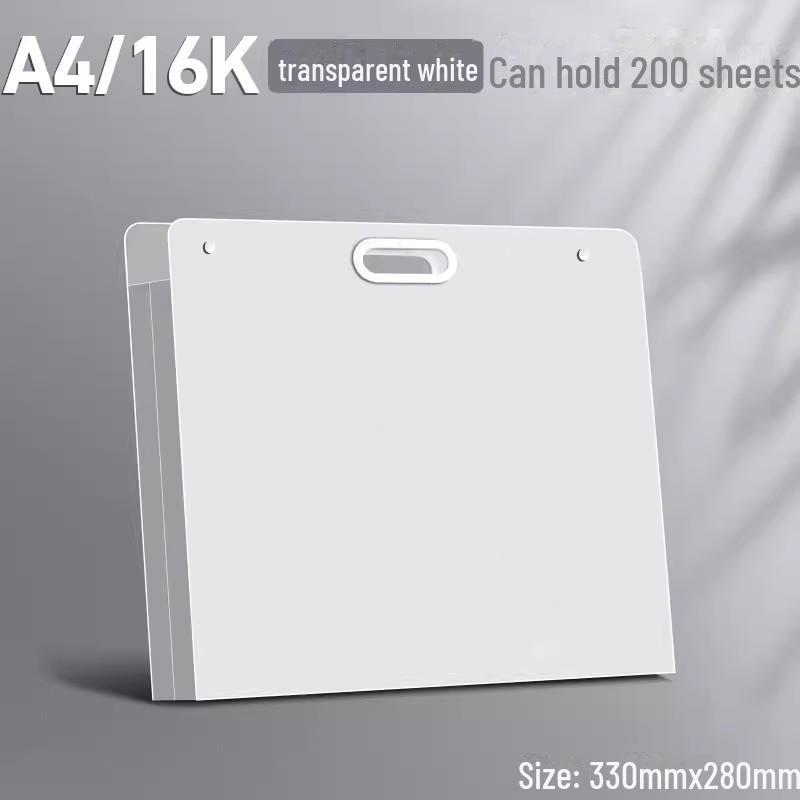 Портативная прозрачная сумка для документов для школы: Контрольные работы, учебники, предметы искусства и картины — прочные и вместительные