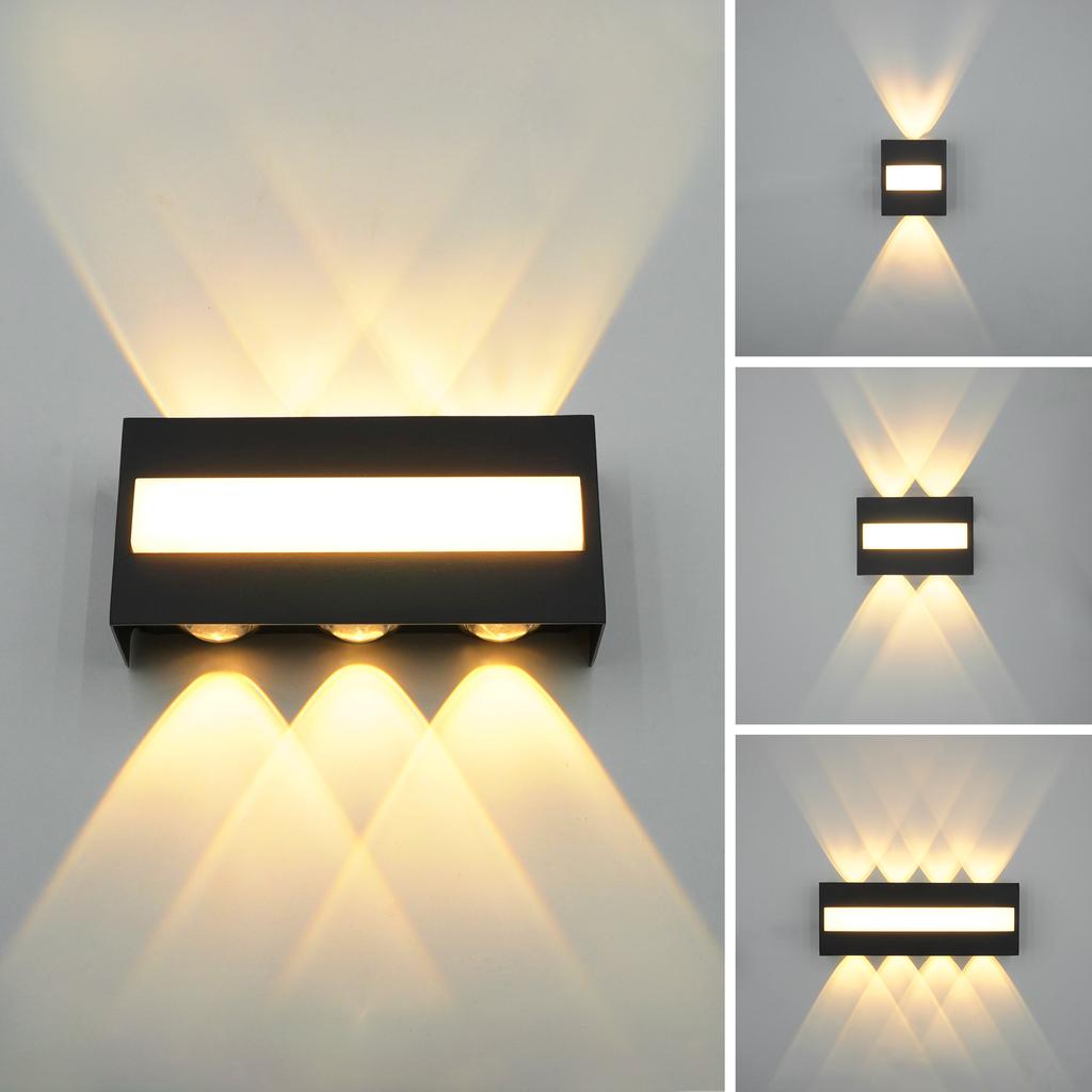 Modern new LED outdoor aluminum wall lamp waterproof porch garden balcony wall lamp indoor and outdoor light
