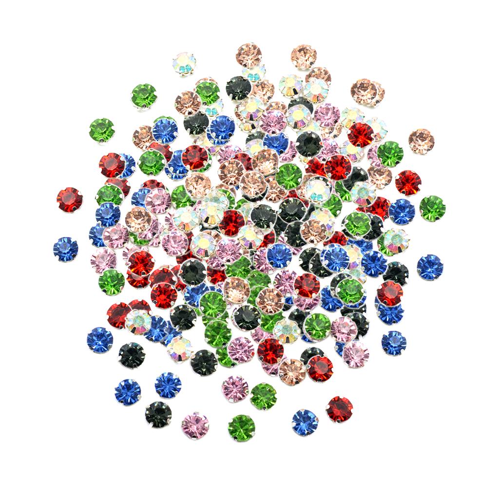 50шт квадратные бусины со стразами класса А пришивные для изготовления ювелирных изделий 8 мм