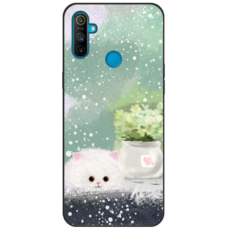 Чехол-бампер для Realme C3, мягкий силикон TPU, задняя крышка с рисунком, для OPPO Realme C3 RMX2020 C 3 RealmeC3, мультяшный чехол для телефона Funda
